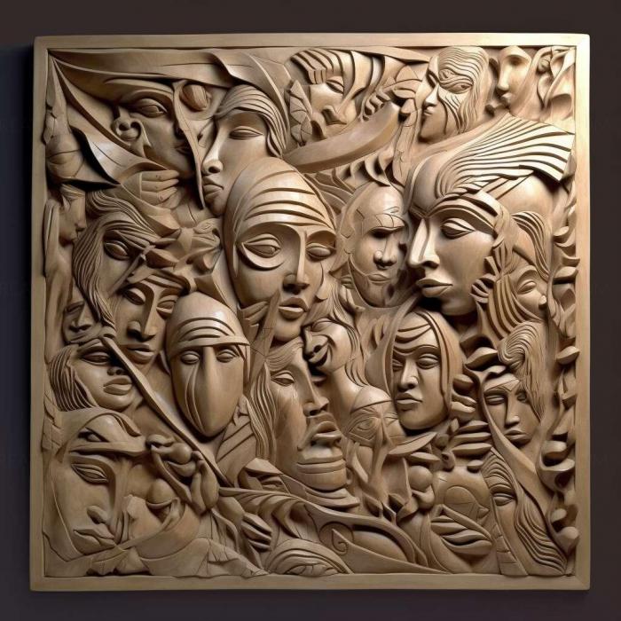 نموذج ثلاثي الأبعاد لآلة CNC 3D Art 